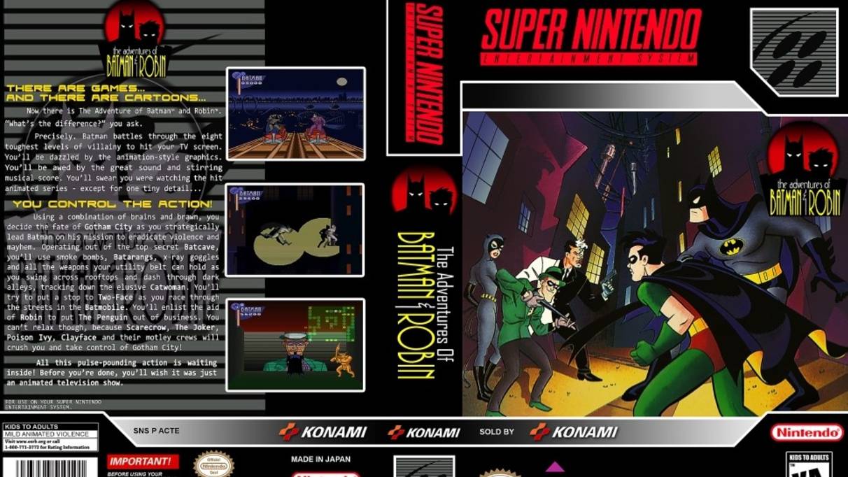 Super Nintendo (Snes) 16-bit The Adventures of Batman and Robin Long Play Прохождение