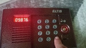 установка общего кода на домофон Eltis DP400-TDC16
