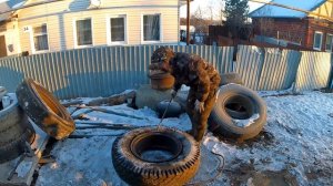 как разбортовать колесо камаз.