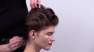 Укладка мокрый эффект на короткие волосы