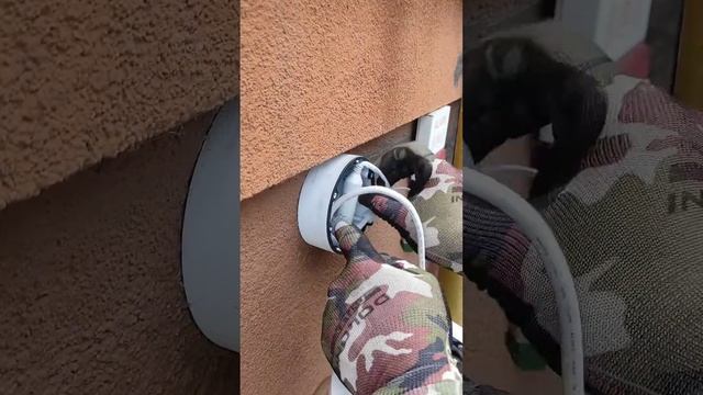 Монтаж ip камери hikvision