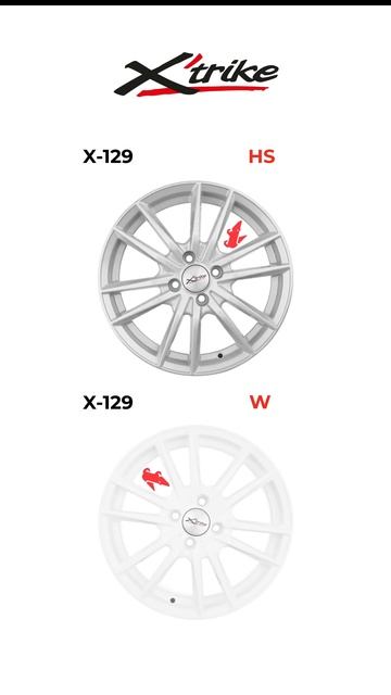 Автомобильные диски Xtrike X-129 Цвета: HS и W #диски смотреть онлайн
