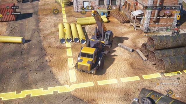 RoadCraft Demo. Расчистите путь. Запись#4. Расчищаю завалы. (PC) смотреть онлайн