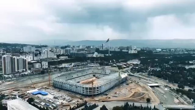 Строительство инженерных систем на стадионе в Душанбе смотреть онлайн