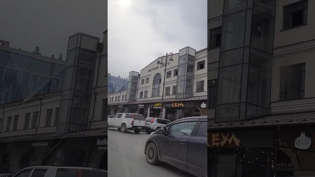 От Ельцин центр до башни Высоцкий, город из окна авто.