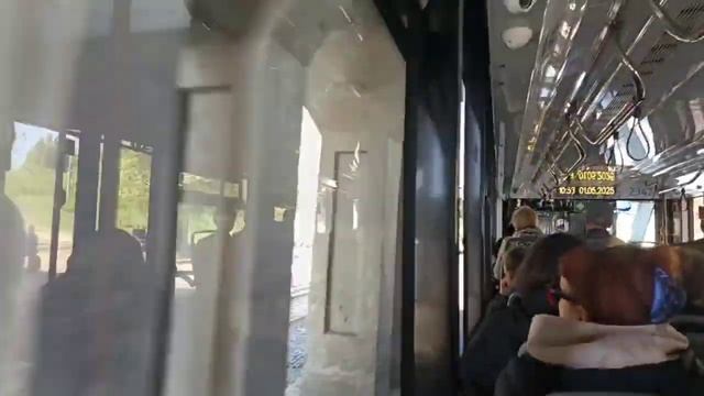 Поездка на трамвае 71-923М «Богатырь-М» 2347 по маршруту 8 г