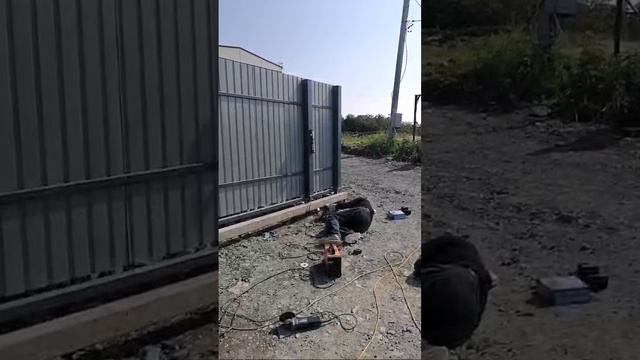 САНТИМ ШВА в прямом эфире! Сварка откатных ворот смотреть онлайн