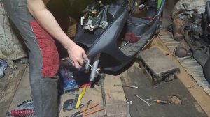 Ремонт Honda Dio AF-35 Уклювник Часть 17 Установка Подклювника