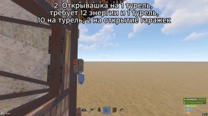 Схема открывающихся турелей | RUST