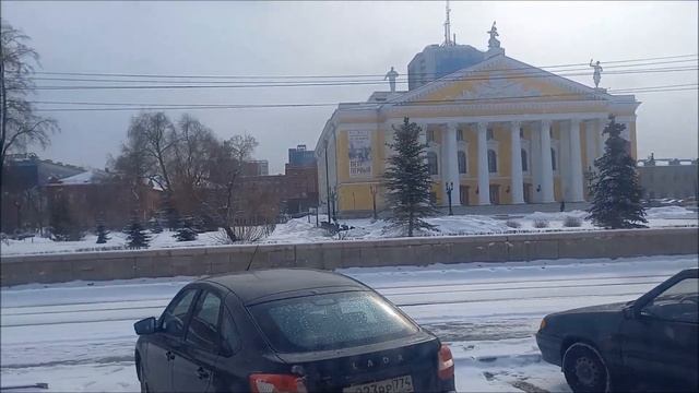 Челябинск. Поездка по городу на автобусе Икарус 280. смотреть онлайн