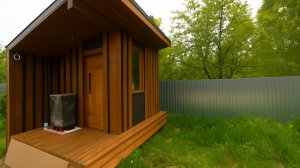 Простая БАНЯ 3х4 своими руками! Пошаговый процесс строительства! Как сделать крутой фасад