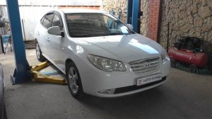 Замена сайлентблоков переднего рычага на Hyundai Elantra 1,6  Хендай Элантра 2008 года