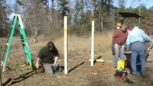 Забивная опора против бетонирования