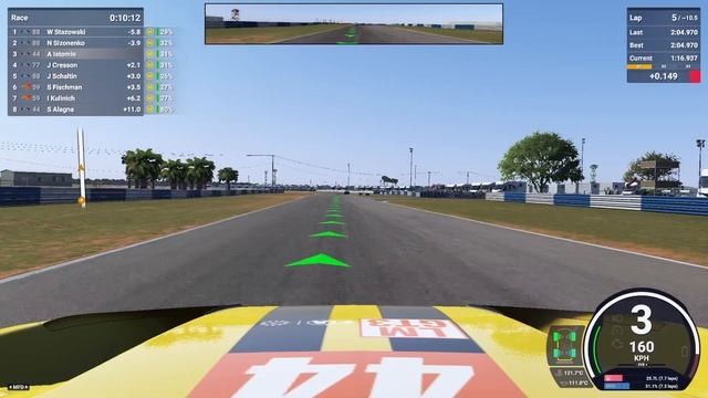 Le Mans Ultimate #9 Мустанг борется за подиум в Себринге