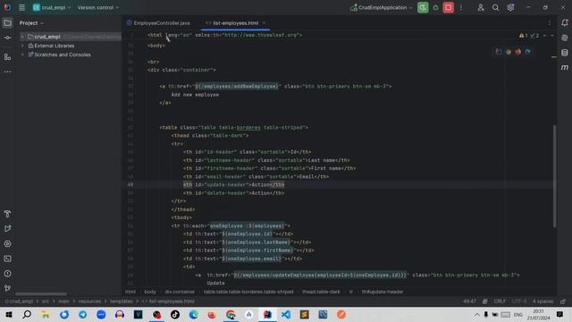 Spring Boot. Урок 107. Spring BOOT MVC CRUD. Удаление данных. смотреть онлайн