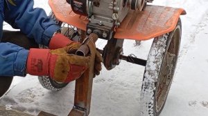 делаем снегоуборочный ковш,лопату  для мотоблока (мот?