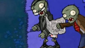 Зомби с газетой просто смотрит - пвз "Рисуем мультфиль?