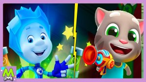 Говорящий Том против Фиксиков.Охота за Енотами и Погоня Нолика.Кто Самый Быстрый.Мультик Игра