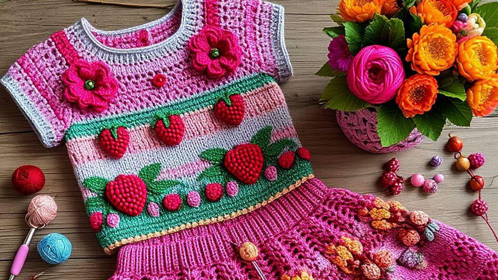 Детская вязаная коллекция из остатка пряжи. Подборка. смотреть онлайн