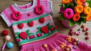 Детская вязаная коллекция из остатка пряжи. Подборка.