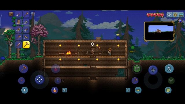 Полу хардкор , постройка дома. Terraria #1