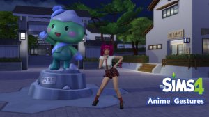 The Sims 4 Anime Gestures Sims 4 Animations - Download
