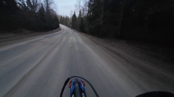 Поездка по лесу на эндуро regulmoto norden 300