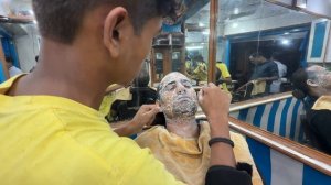 Массаж и чистка лица за 1 доллар от индийских уличных парикмахеров ｜ ASMR Mohan