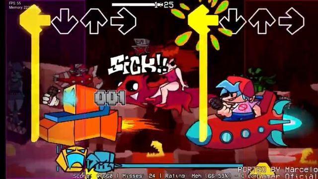 Битва с Кубом из игры Geometry Dash! Победил Куба в игре Friday ni смотреть онлайн