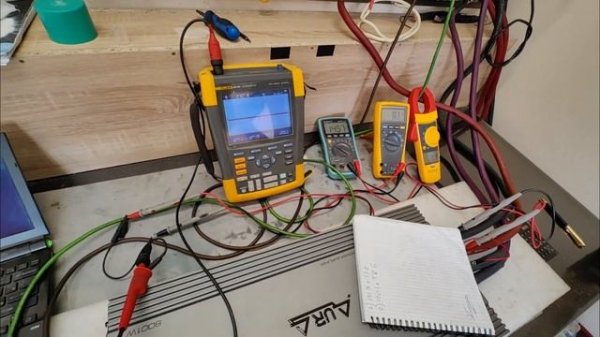 Замер мощности усилителя AURA MONSTRO D8000