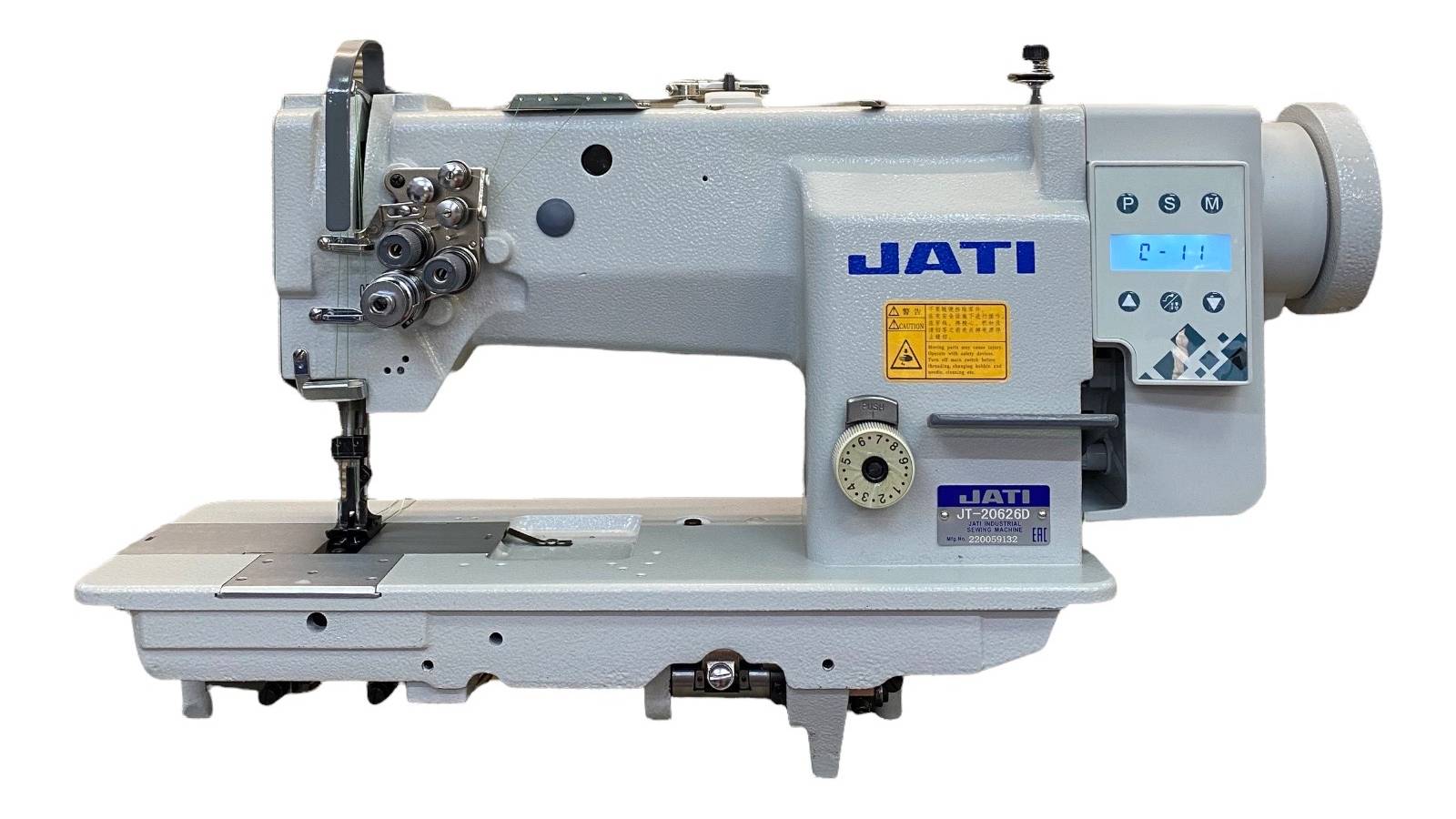 Двухигольная машина с тройным продвижением JATI JT-20626D (комплект) 9,5мм смотреть онлайн