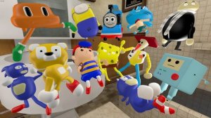 СПАРТАНЕ УНИЧТОЖАЮТ ВСЕХ 3D САНИК-МЕМОВ В GARRY’S MOD! 🦵💀 ЭТО СПАРТА, САНИК!