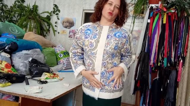 Процесс пошива куртки-фуфаечки. Часть 2. Примерка.