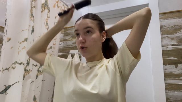 как сделать гладкий пучок🤍//tutorial