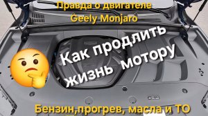 Правда о двигателе Geely Monjaro - как продлить жизнь мотору: прогрев, масла, бензин и ТО