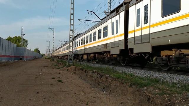 Электропоезд ЭД4М-0463 ЦППК перегон Каналстрой - Дмитров