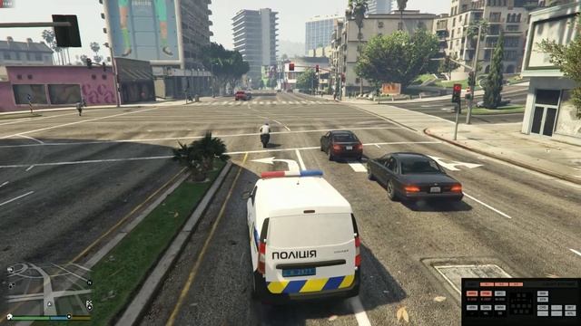 Патрулируем Город в GTA 5 LSPDFR Украинский Патруль смотреть онлайн