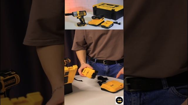 Аккумуляторный гайковерт в Чемодане Желтый 2 АКБ 36V смотреть онлайн