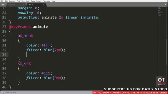 Анимация светящегося текста Html Css / Glowing Text Animation Html Css смотреть онлайн