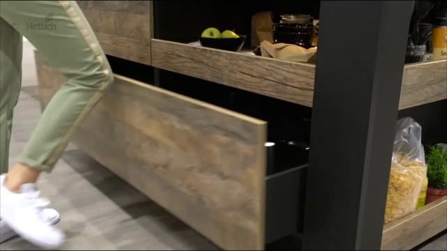 Система фурнитуры HETTICH SlideLine M для кухонного острова с передвижной столешницей смотреть онлайн
