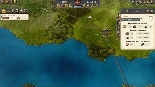 Railway Empire 2 - High Voltage - прохождение серия 1 смотреть онлайн
