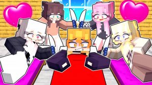 Оборотень на Ночевке с Безумными Фанатками в Майнкрафт!