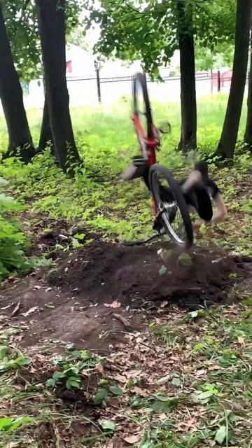 Жёсткое падение #bmx #mtb #бмх #мтб #dirt #дёрты#фейлы #падения#падениянамтб