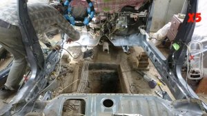 Переварка Mitsubishi Lancer 9. Переварка днища Lancer. #automobile #welding