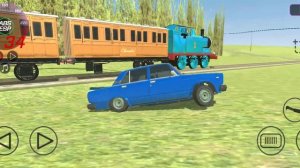 Паровоз Томас существует в Ваз краш тест симулятор 2!!!!