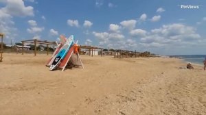 Крым Феодосия Береговое сегодня 4 июня 2025. Как выглядит пляж, обстановка на море, погода