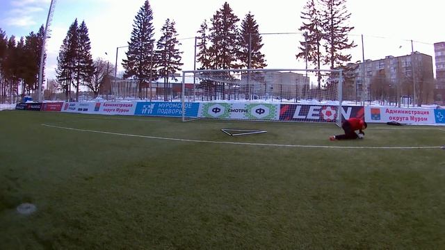 Тренировка вратарей ФК Муром с использованием планок