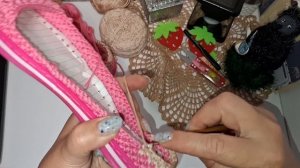 Вязаная Обувь Крючком,,Ягода Малина «