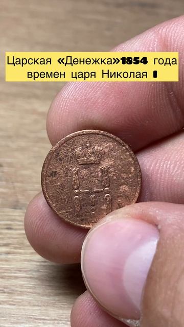 Монета «Денежка» времен Николая | #2024 #монеты #metaldetecting # смотреть онлайн