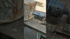 Дровокол морковка с редуктором работа!